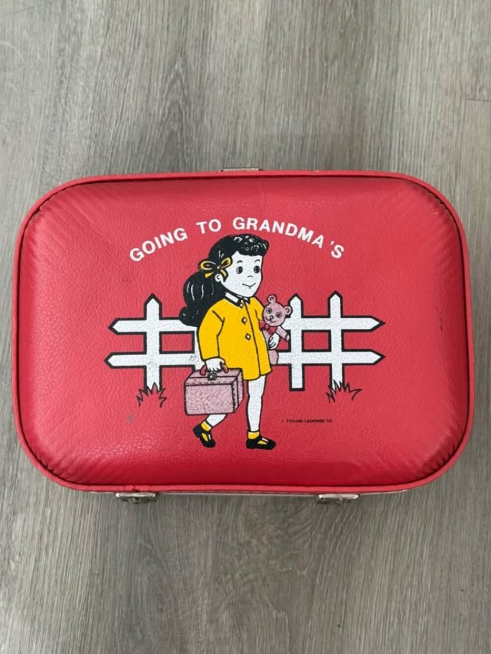 Vintage 1950’s Trojan Luggage Company Child's “Going to Grandma’s” Suitcase